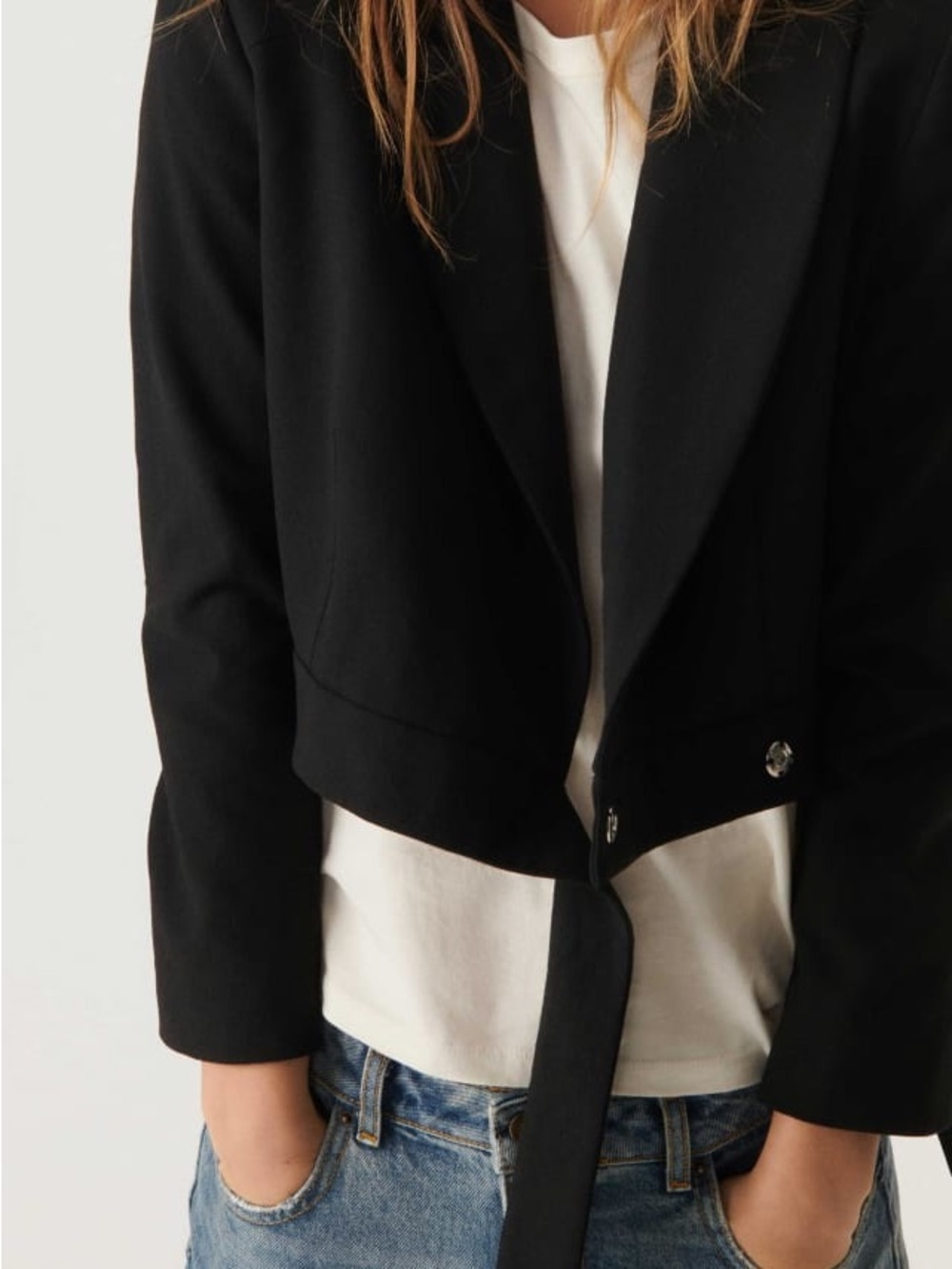 ba&sh Esta Jacket Black Cropped Women's Jacket - Classic Tailored Style